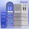 Ehucon Adaptive Weighted Silver Tableware Angle Spoon and Fork Set