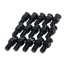 Mytee Products 15 Pack Blades Cutting Edge Plow Bolts & Nuts 3/4"-10 x 2-1/2" - Grade 8 40cr Steel Plow Bolt Nuts for Snow Plow Cutting Edge Blades, Construction Machinery