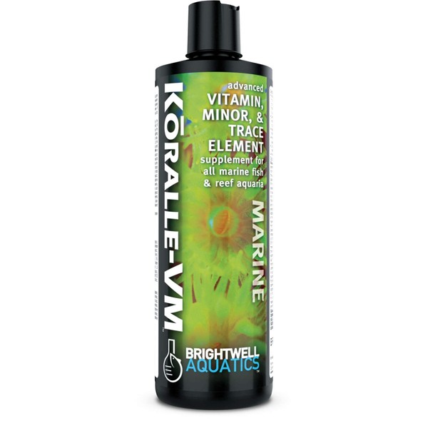 Brightwell Aquatics 8.5 fl. oz. Koralle-VM Vitamin and Mineral Supplement for Corals and Clams, 250 mL