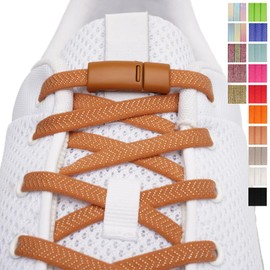 Premium Elastic No Tie Shoelaces with Magnetic Closure - Laces Quick Release for Comfort and Style, rainbow