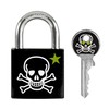 Master Lock 3430EURDSKULL Skull Padlock, Key Type, Small, Print, Main