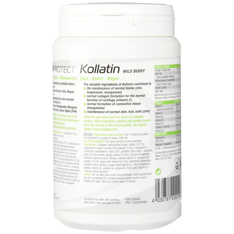 UltraSports Kollatin 380 g Tub, Wild Berry