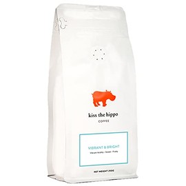 Kiss the Hippo - Vibrant and Bright Coffee | Single Origin | Whole Beans | Cafetiere, Filter | Suitable For Milk | Notes of Red Apple, Orange, Floral | 250 gr