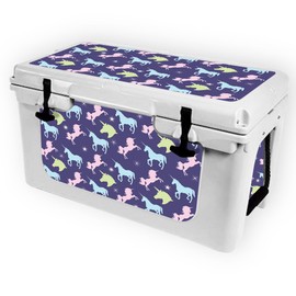 MightySkins (Cooler Not Included) Skin Compatible with RTIC 45 Cooler (2017 Model) - Unicorn Dream | Protective, Durable, and Unique Vinyl Decal wrap Cover | Easy to Apply | Made in The USA
