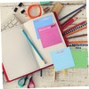 DOITOOL 12Pcs Portable Memo Pads Smooth Writing Sticky Tabs for