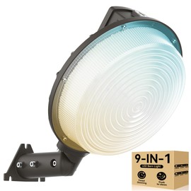 HiBay LED Barn Light 150W 120W 100W, Bright 22500lm 150LM/W Dusk to Dawn Outdoor Lighting, 3CCT Photocell Security Flood Light Fixture IP65 for House Garage Yard, Wall or Pole Mount, ETL Listed