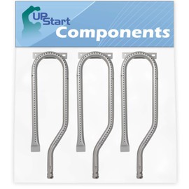 UpStart Components 3-Pack BBQ Gas Grill Tube Burner Replacement Parts for Jenn Air 750-0142 - Compatible Barbeque 15 3/4" Stainless Steel Pipe Burners