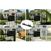 yskjyxgs Fence Mailbox Mounting Bracket,Suitable for Metal Doors and Windows,