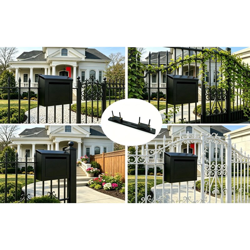 yskjyxgs Fence Mailbox Mounting Bracket,Suitable for Metal Doors and Windows,