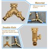 CZSYZCZS Garden Tap Splitter 2 Way - Brass 2 Way