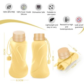 NAVTUE Collapsible Water Bottle (Yellow)