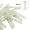 Piutouyar 20 Pair M5x40mm White Nylon Hex Bolts Plastic Hex