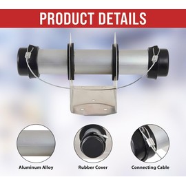 VIRTIONZ Trailer Document Holder Waterproof Registration Card Box with End Caps for Truck Trailers Body Auto Vehicle Tractor Insurance Aluminum 1-5/8" x 9-7/16" Tube Style (4 Pack)