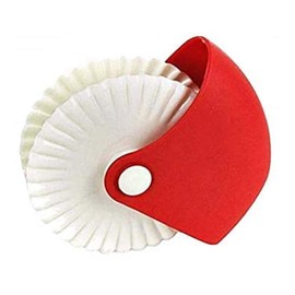 Lovelegis Cut dough for tarts - cut and close wheel - cutter - also suitable for pizza - strip cut size 2 cm - Christmas and birthday gift idea
