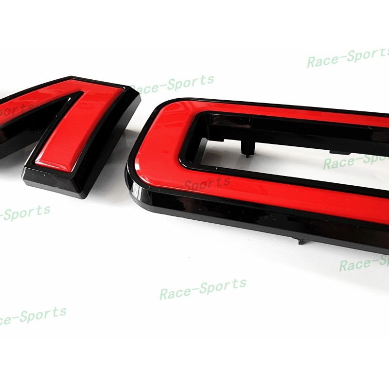 Auto GMC Front Gloss Black Red GMC Emblem Sierra 1500