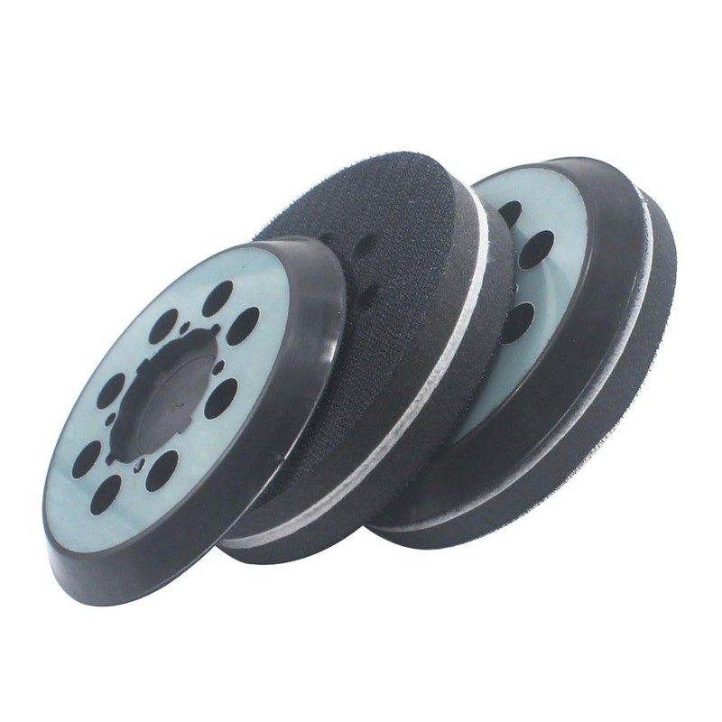 JUNLIXN 3 Pcs 5" Foam Sanding Pads + 2 Pcs