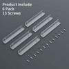 HIIMIEI Acrylic Vinyl Record Wall Mount Shelf, Holder for LP