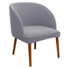 SZJIAHTM 2 Pcs Dining Chair Cover Armchair Wingback Round Curved Back Chair Cover Soft Stretch Mid Century Modern Accent Chair Slipcover for Kitchen Living Room