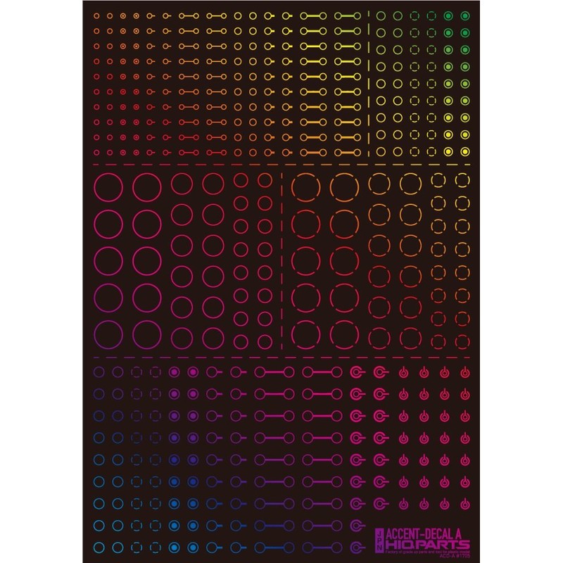 Haikyu Parts Accent Decal A Foil Holo Silver 1 Piece