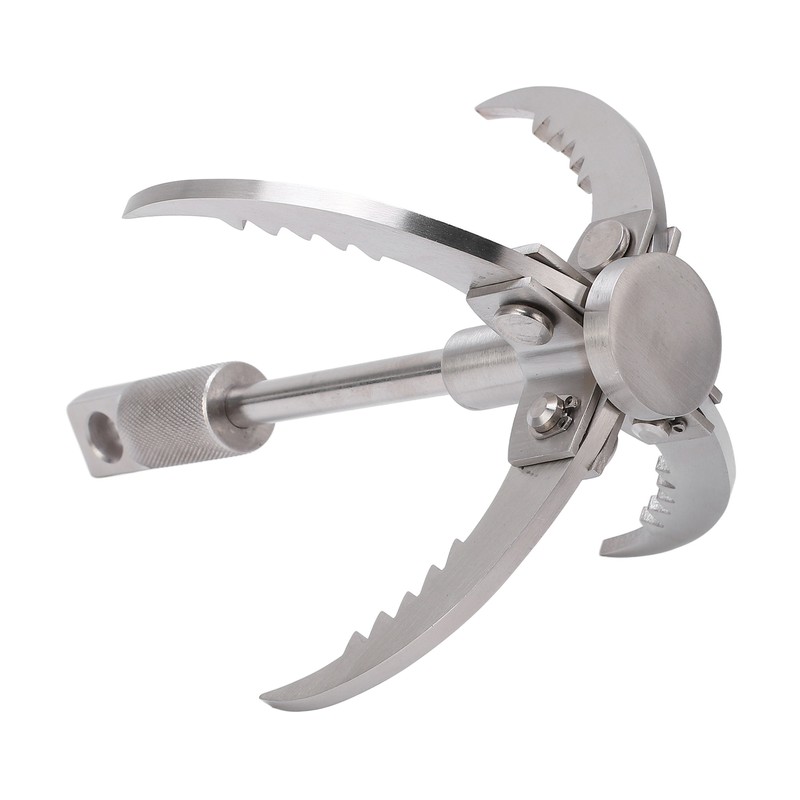 Outdoor Survival Hook Stainless Steel Foldable Climbing Grappling Hook for