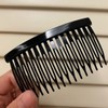 6 Pieces Hair Comb Slide Turtle Smooth Hair Comb Clear