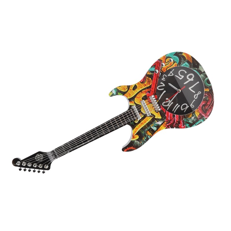 Guitar Wall Clock Simulation Time Accurate Guitar Clock Wall Decor