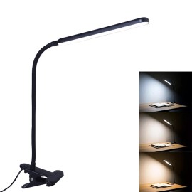 LED Desk Lamp, Adjustable Swing Arm Lamp with Clamp, Eye-Caring Reading Light