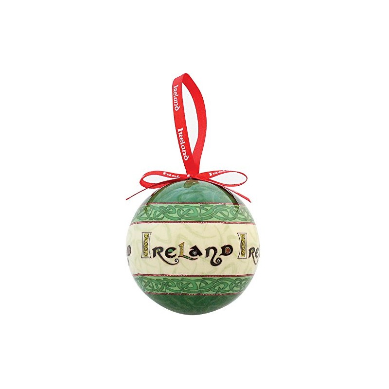 Celtic Collection Christmas Bauble With Irish Blessing