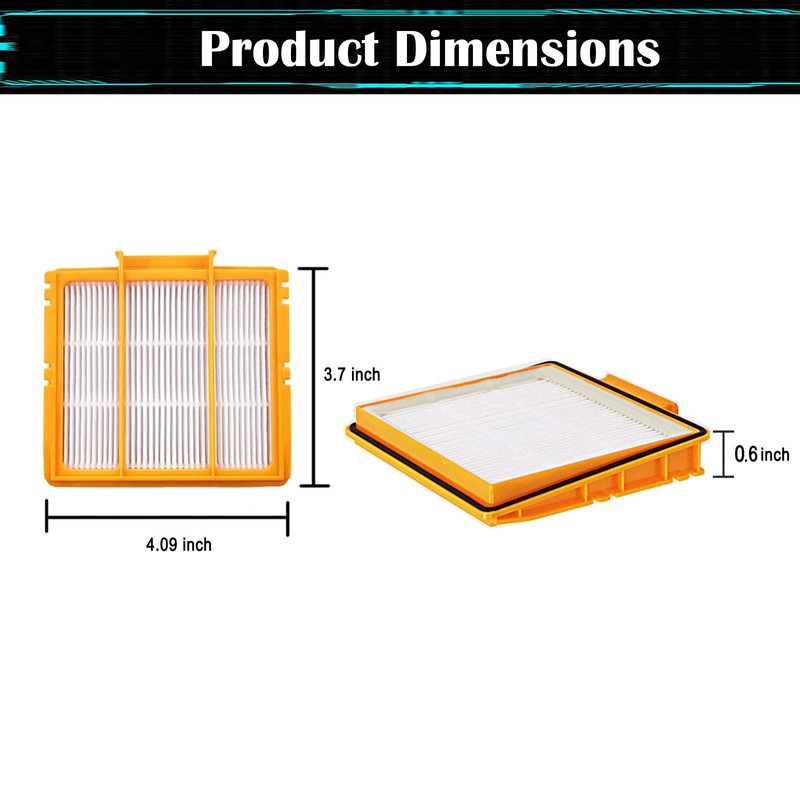 HEPA Filter Replacement for Shark AV2501AE, RV2502AE, AV2501S, AV2511AE, RV2610WA/RV2610WD/AV2810AE