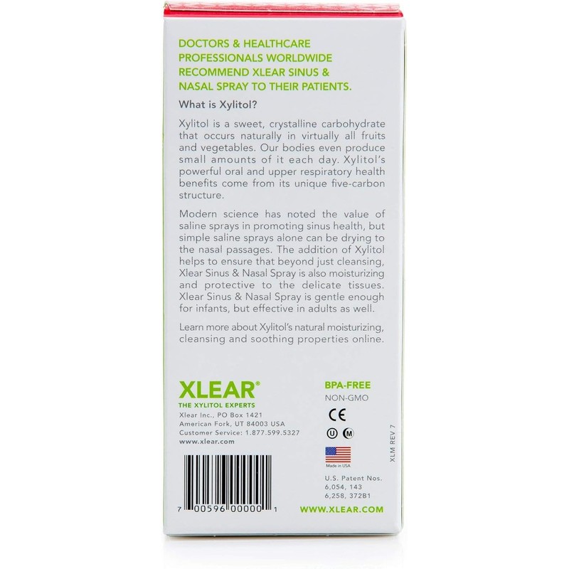 Xlear Natural Nasal Spray with Xylitol, 1.5 fl oz (Pack