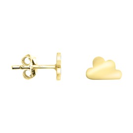 SOFIA MILANI - Women's Earrings 925 Silver - Clouds Stud Earrings, Yellow Gold, No Gemstone
