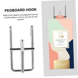 Gatuida 10 Pcs Shelf Grid Hook Retail Display Hook Pegboard Hanger Slat Board Hooks Commercial Board Hooks Iron Slat Hooks Peg Wall Hook Universal Pegboard Hook Tool Belt Iron Nail Metal