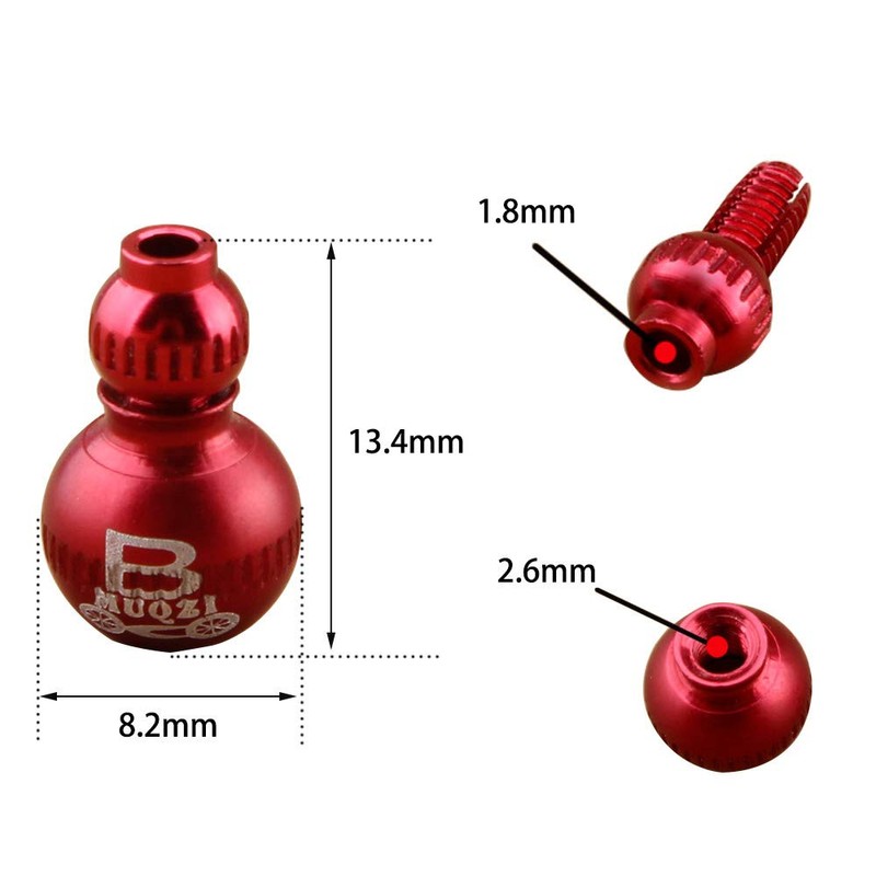 Saipor 4 Pack Gourd Bicycle Brake Cable Wire End Caps