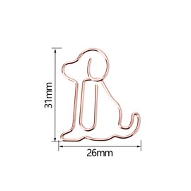 Lowats Paper Clips Dog Pack of 50 Dog Paper Clips Cartoon Paper Clips Motif Cartoon Bookmark Paper Clips Funny Paper Clips Metal Paper Clips Creative Bookmark