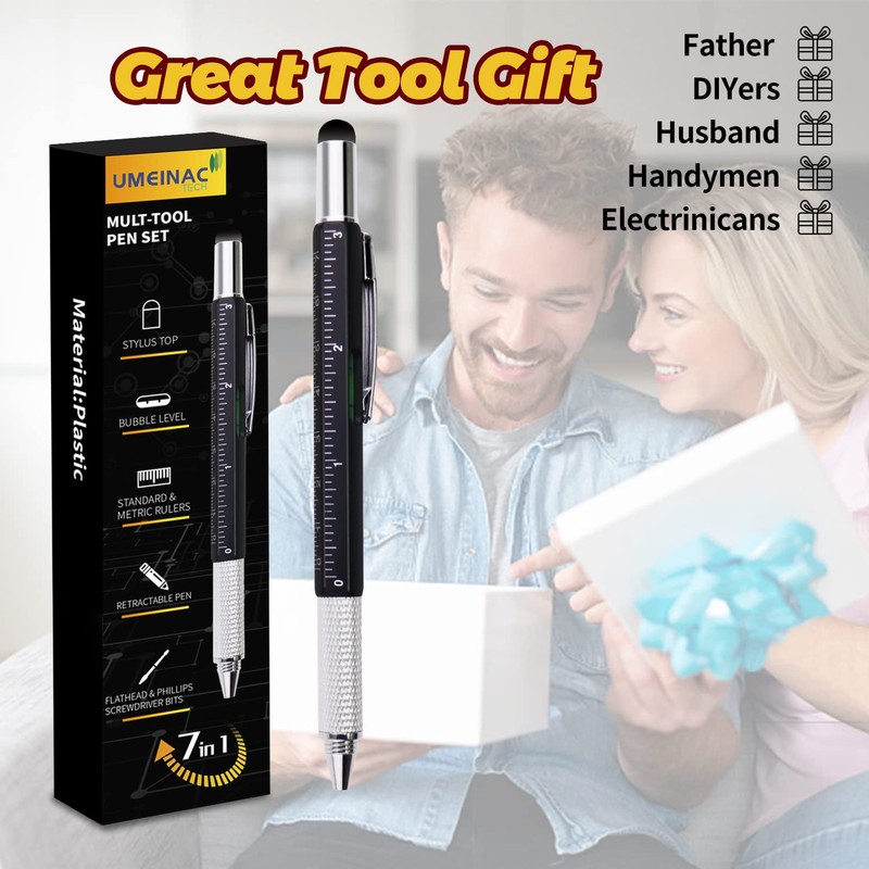 UMEINAC Multitool Pen, 7 in 1 Multitool Tech Tool Pen