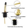 WAFJAMF 24 Pcs Stainless Steel Liquor Pour Spouts Set, Liquor