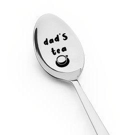 Dad's Tea Spoon Gifts for Father Birthday Gift for Dad Fathers Father's Day Gifts for Daddy Father Engraved Tea Spoon for Tea Coffee Lovers Gifts for Husband Anniversary Wedding Gift for Men