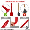 CasaVida Silicone Spatula Set 5pcs Red High Heat Resistant Non