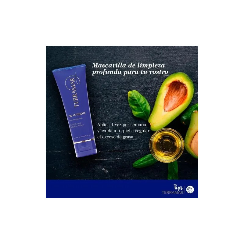 Terramar Oil Antidote Mascarilla Facial Deep Pore Cleansing Clay Mask