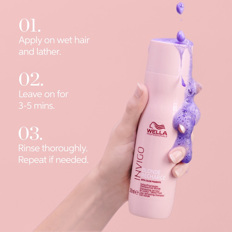 Wella Professionals Invigo Blonde Recharge Color Refreshing Shampoo 250ml