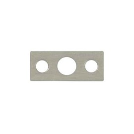 7 in. Flush Bolt Strike Plate (Set of 10) (Satin Nickel)