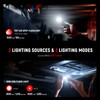 lexall EDC Flashlight, 800Lumen Rechargeable Pocket Flat Flashlight, Magnetic LED