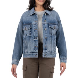 KUT from the Kloth Women's Liz Trucker Drop Jacket Soulder Empower Medium