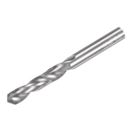 sourcing map Solid Carbide Drill Bit, 4.9mm (0.193") YG6X/C3 Micro-Grain Tungsten Carbide Jobber Twist Drill Bits Straight Shank for Drilling Stainless Steel Aluminum Metal Plastic