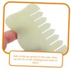 WOONEKY Jade Comb Scalp Massager Set 2pcs Massage Tools Face