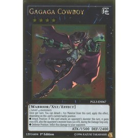 Deckboosters YuGiOh : PGL3-EN067 1st Ed Gagaga Cowboy Gold Rare Card - ( Premium Gold 3)