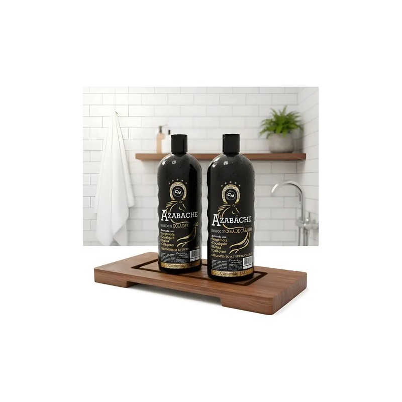 Shampoo Azabache Cola De Caballo Biotina Bergamota 2 Pack