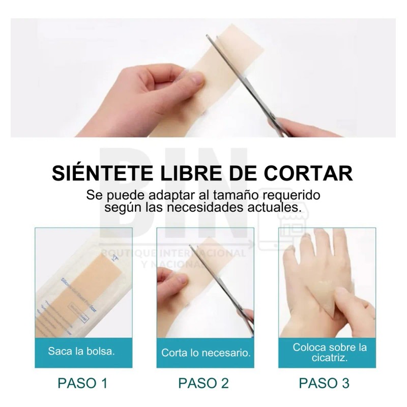 Hojas De Silicona Ayuda A Eliminar Cicatrices Acné Queloide