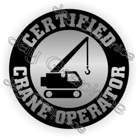Unbranded/Generic 3pcs - Certified Crane Operator Hard Hat Stickers Decals Bucket Truck Boom Lift