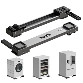KVRG Appliance Rollers Heavy Duty,Newest Extendable Appliance Sliders,Liftable Washing Machine Base,Easily Move Washer and Dryer Machines,Refrigerators,Furniture-Grey